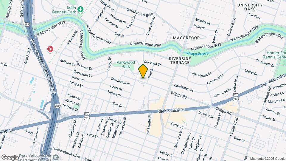 3628 Griggs Rd Map and Location Details