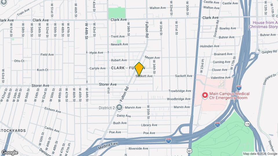 3621 Sackett Ave Map and Location Details