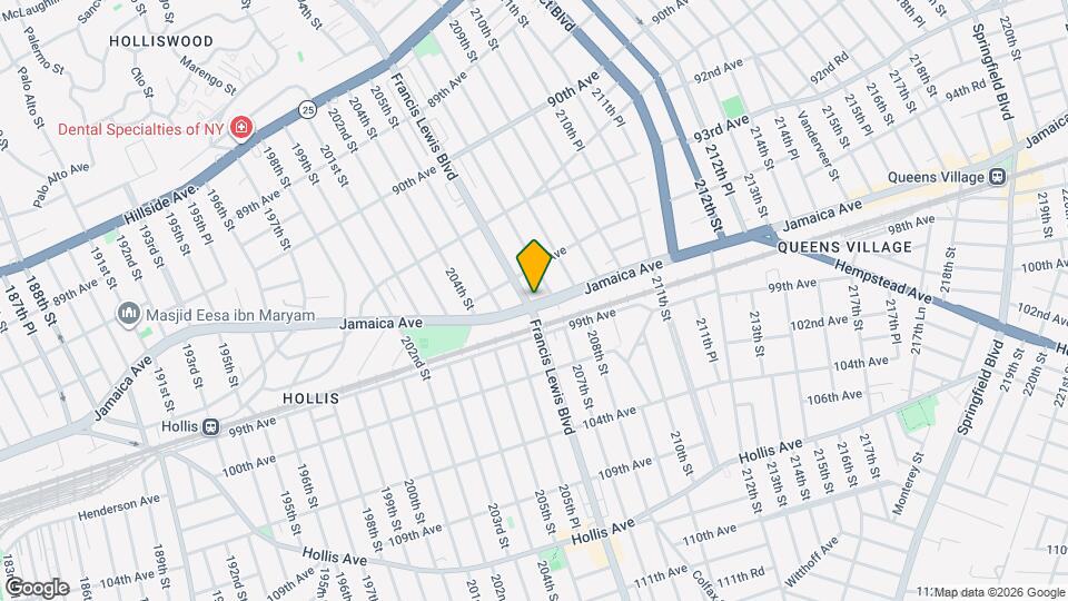 206-03 Jamaica Ave Map and Location Details