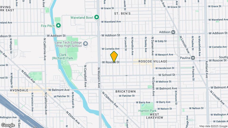 3347 N Oakley Ave, Unit Oakley #202B Map and Location Details