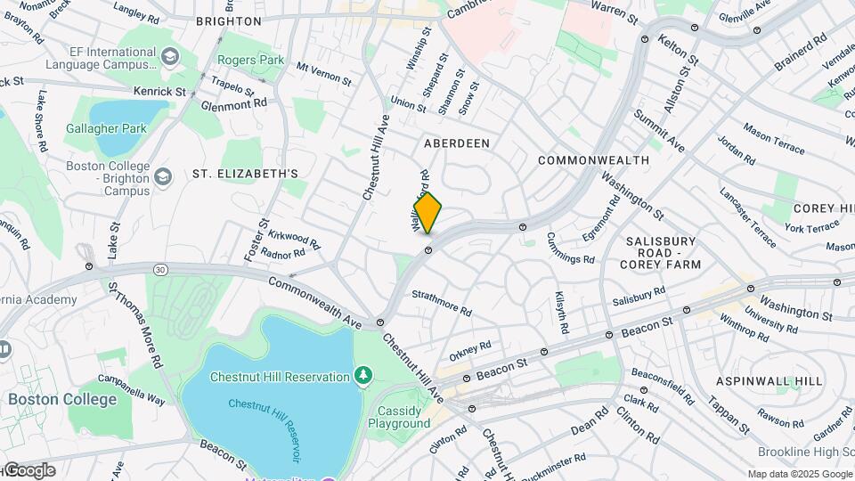 1777 Commonwealth Ave, Unit #2 Mapa y Detalles de la Ubicación