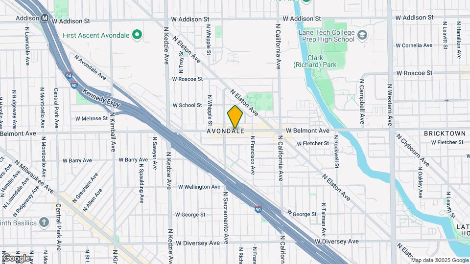 2941 W Belmont Ave Map and Location Details