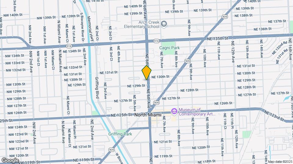 12906 NE 6th Ave Mapa y Detalles de la Ubicación