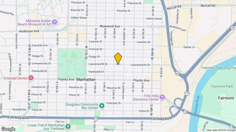 717 Leavenworth St Map and Location Details