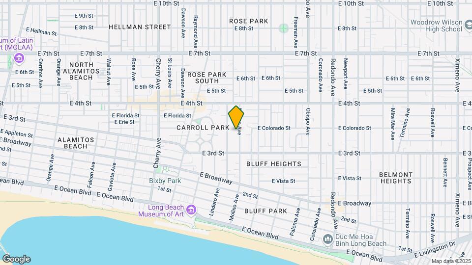 341 Molino Ave Map and Location Details