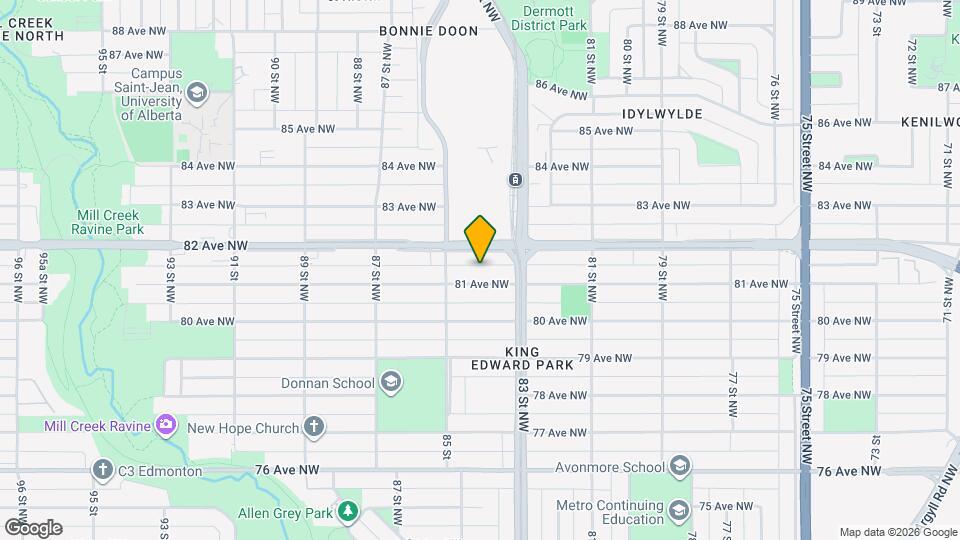 8338-8381 81 Ave NW Map and Location Details