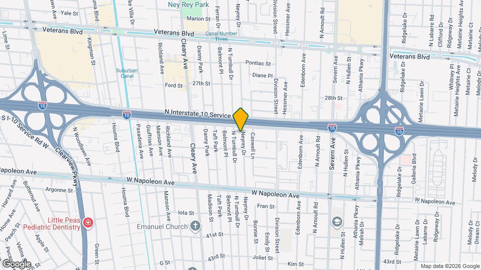2504 Neyrey Dr Map and Location Details