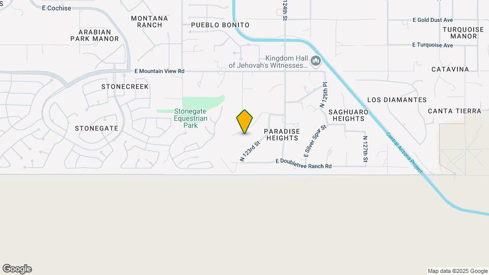 12215 E Palomino Rd Mapa y Detalles de la Ubicación