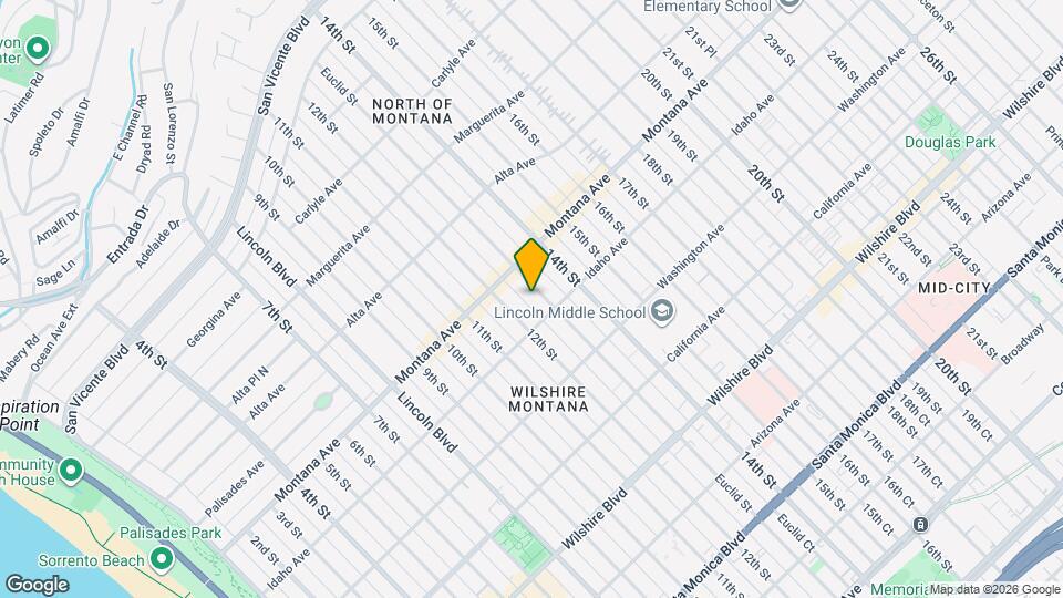 832 Euclid St Map and Location Details