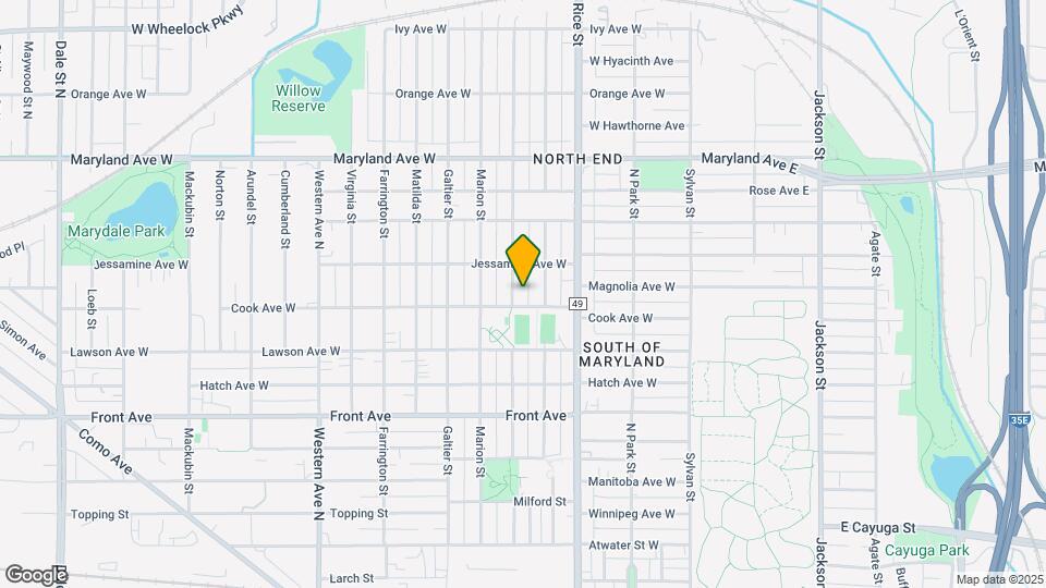 1068 N Woodbridge St Map and Location Details