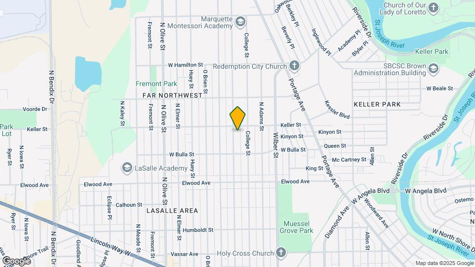 1646 N Brookfield St Map and Location Details
