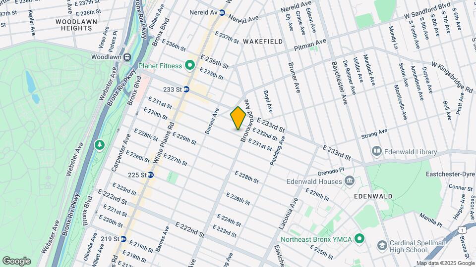 869 E 231st St Map and Location Details