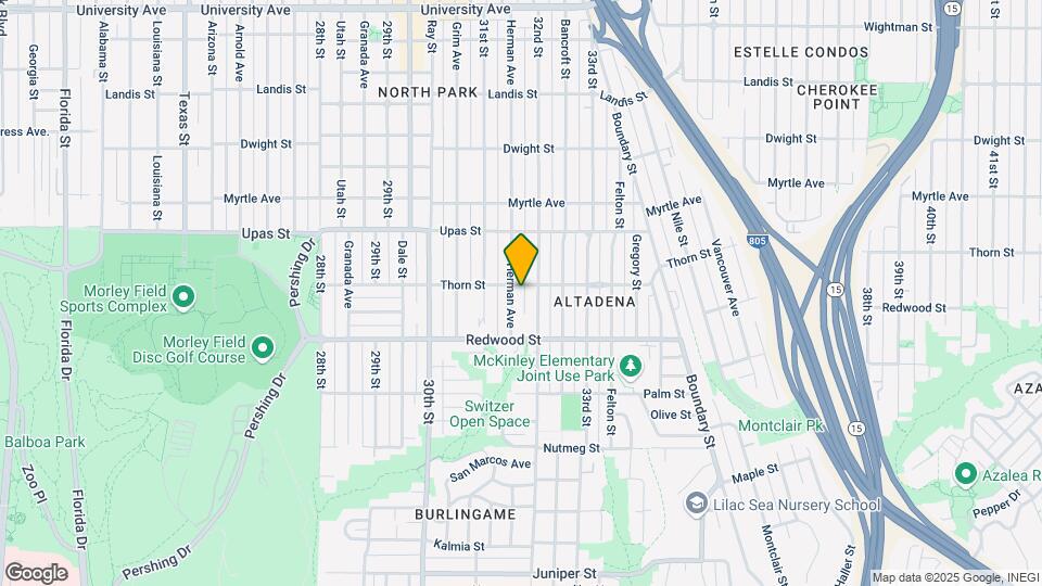 3233 Herman Ave Map and Location Details