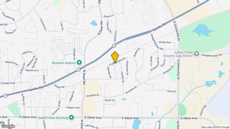 1030 Cumberland Dr Map and Location Details