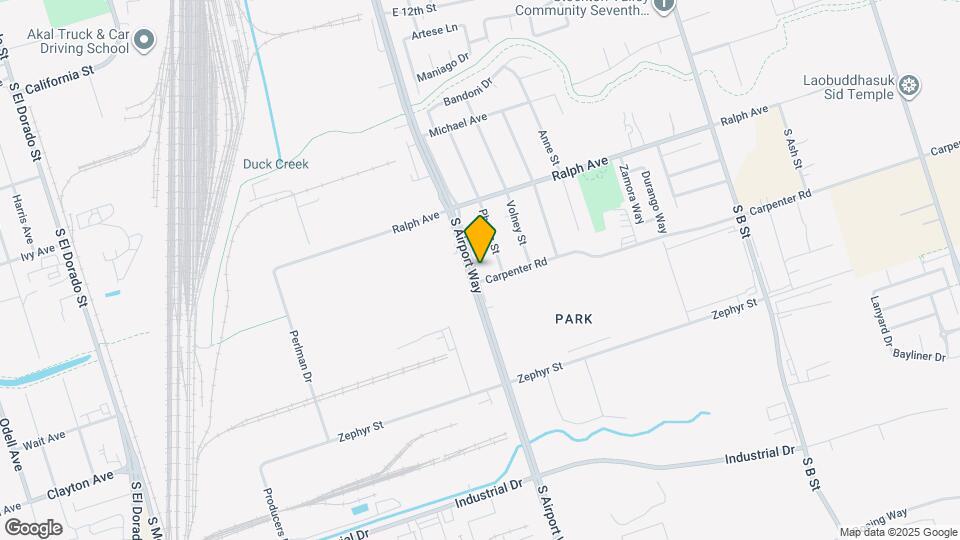 3452 S Airport Way Map and Location Details