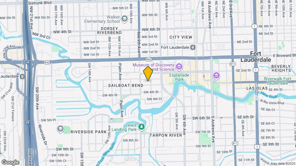 807 W Las Olas Blvd Map and Location Details