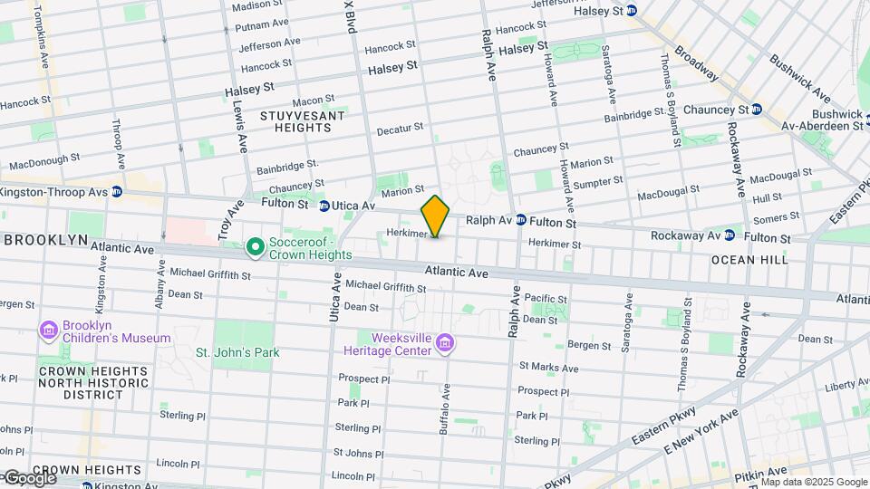 838 Herkimer St-Unit -: 1R Map and Location Details