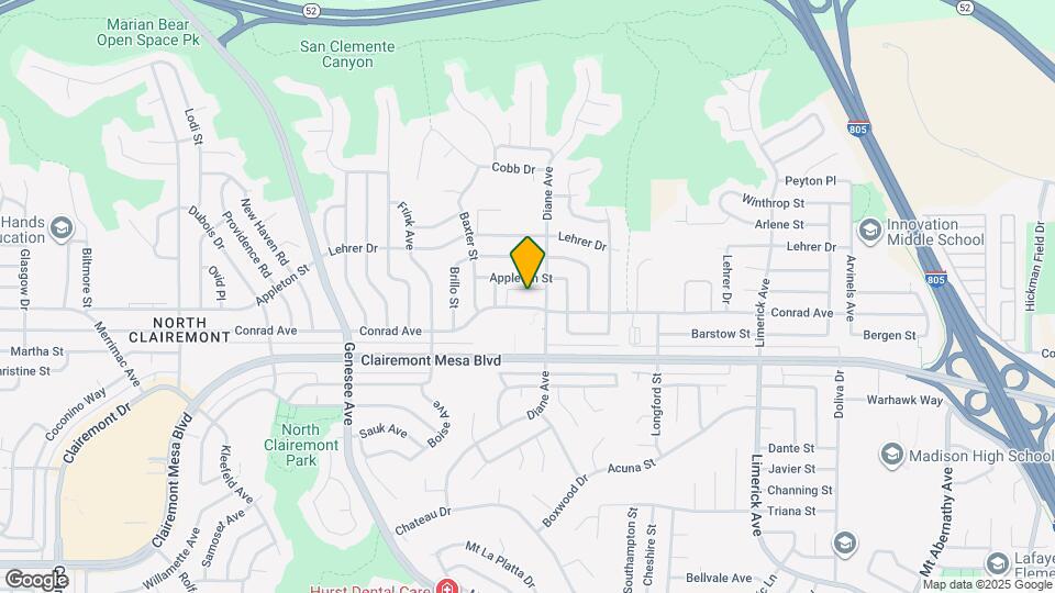 4750 Conrad Ave Map and Location Details