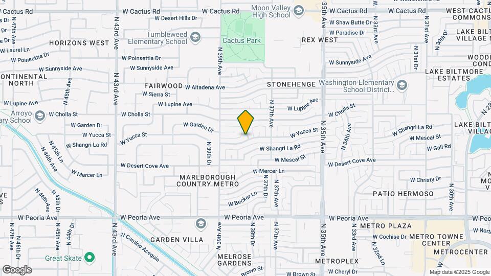11202 N 38th Ave Map and Location Details