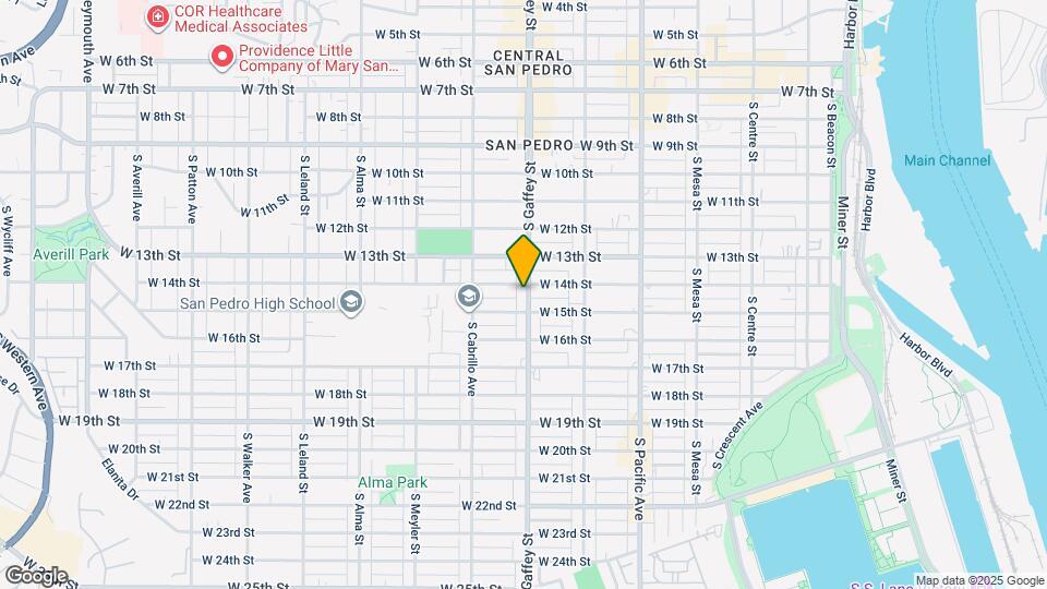 1415 S Gaffey St, Unit 1415 Map and Location Details