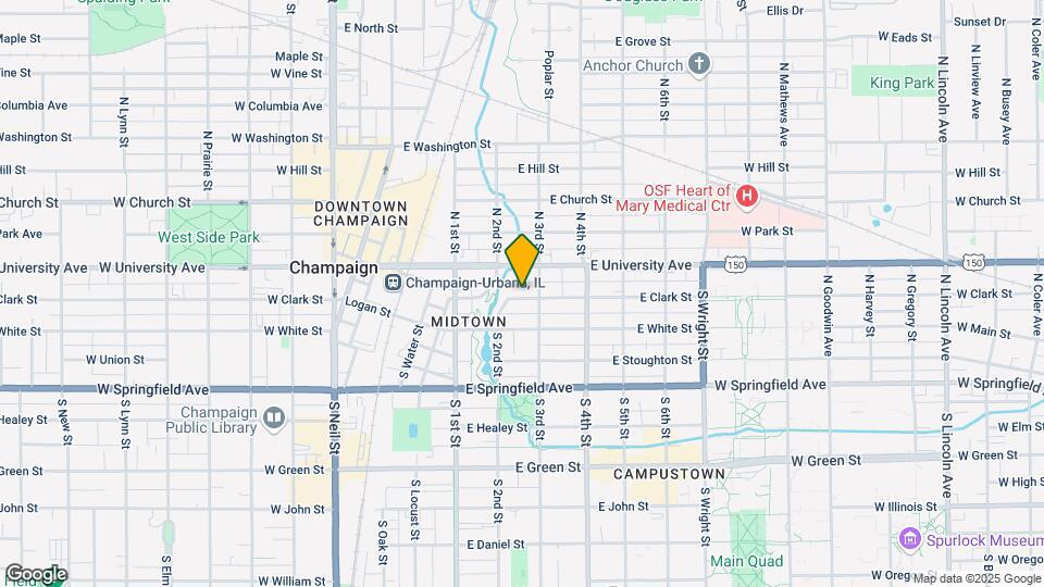 214 E Clark Map and Location Details