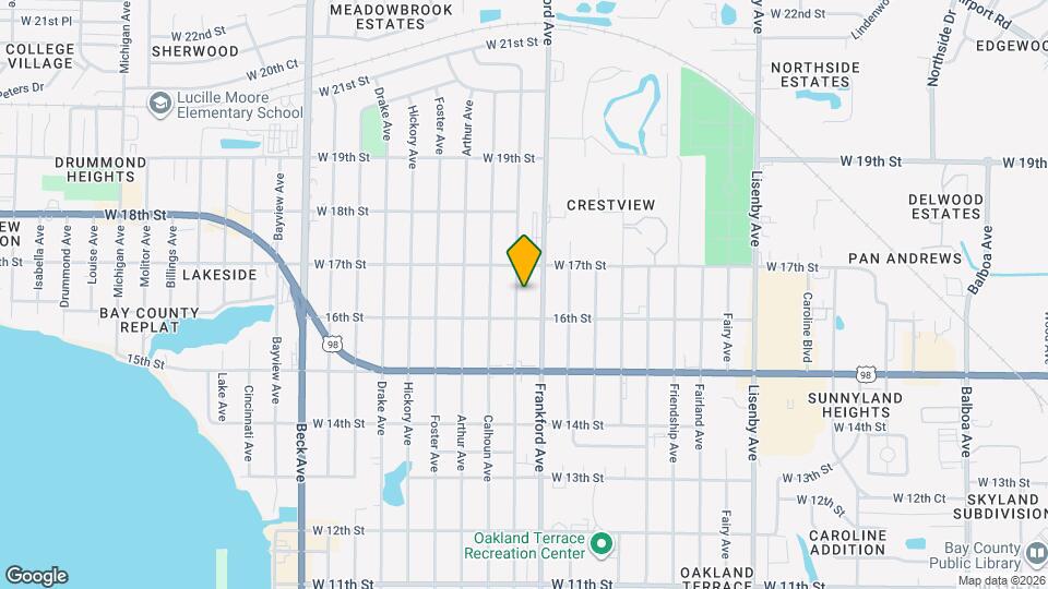 1606 Clay Ave Map and Location Details