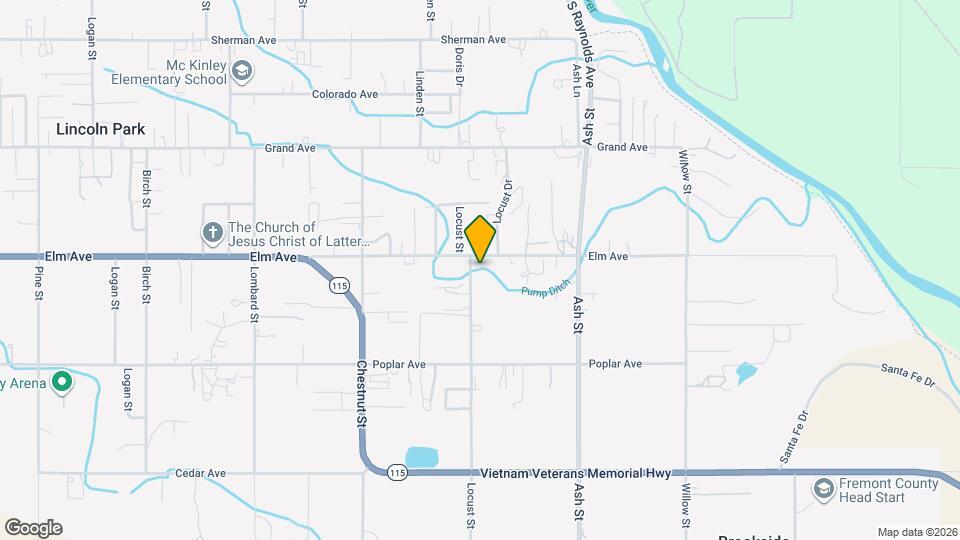 1502 Locust St Map and Location Details