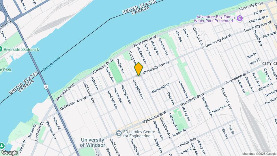1741 University Av W Map and Location Details