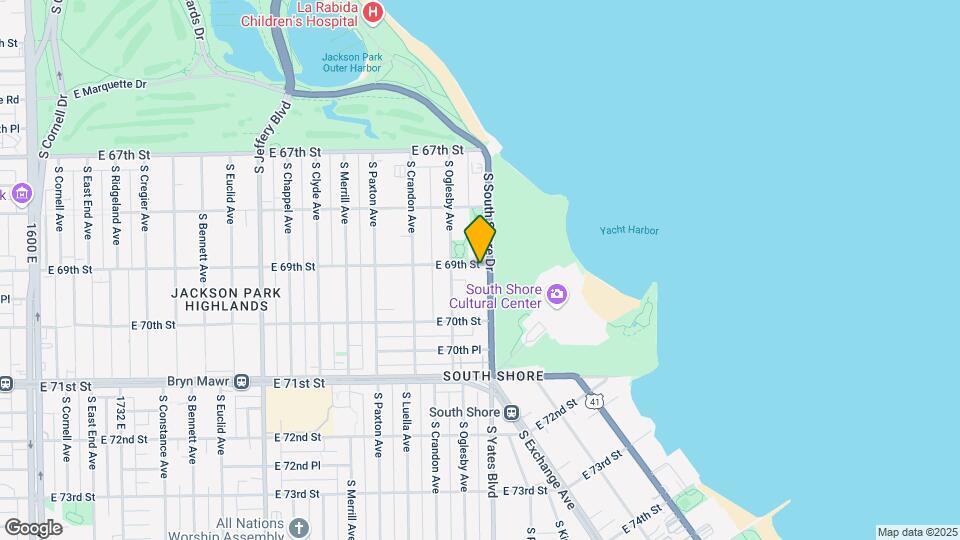 6900 S South Shore Drive Map and Location Details
