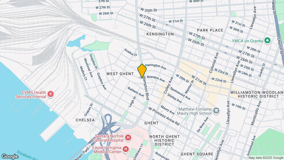 1611 Hampton Blvd Map and Location Details