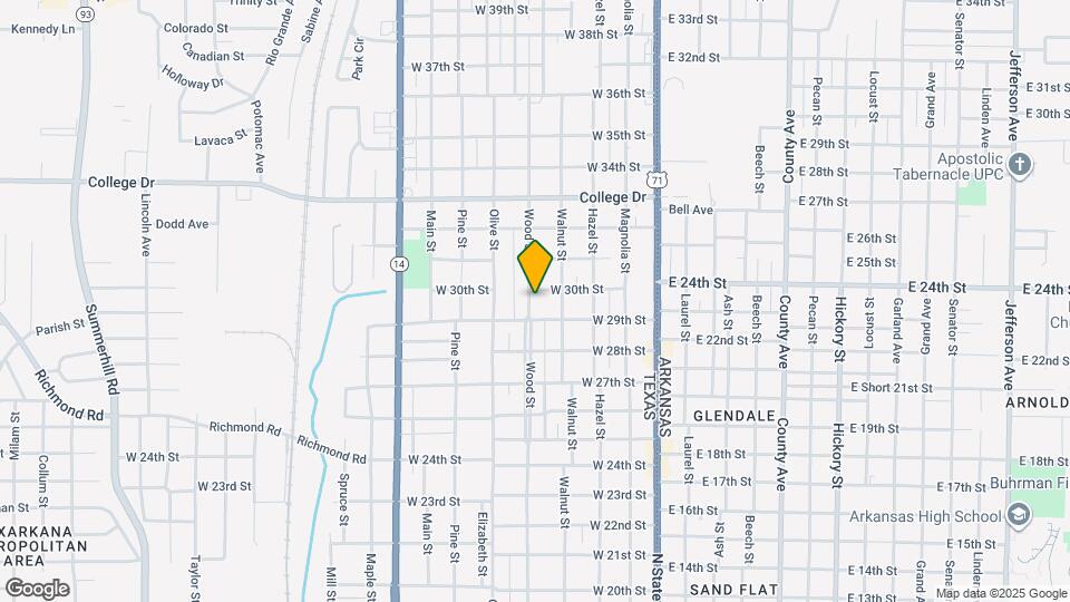 2920 Wood St Map and Location Details