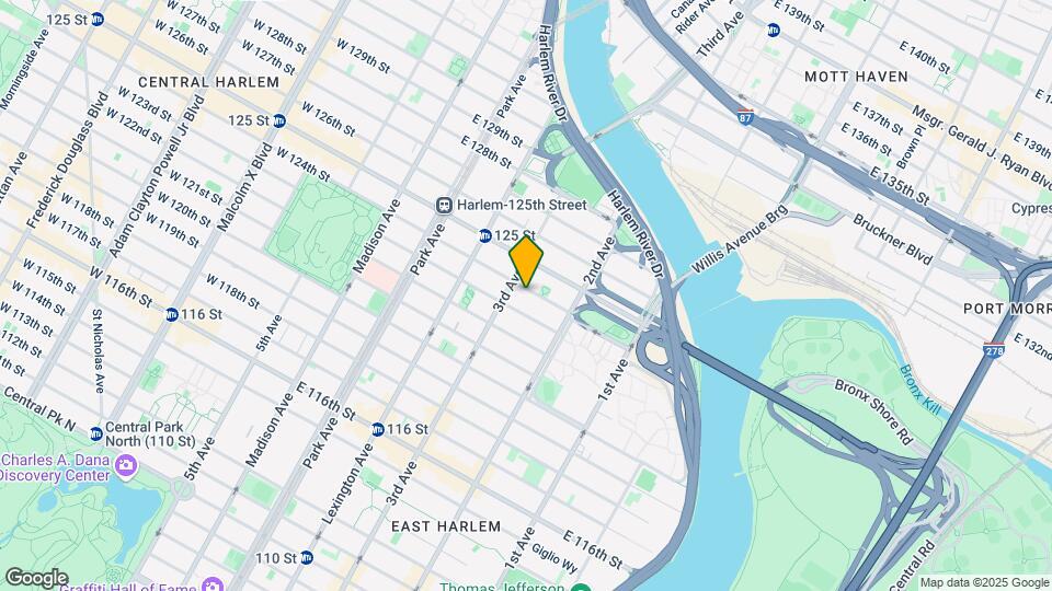 206 E 124th St Map and Location Details
