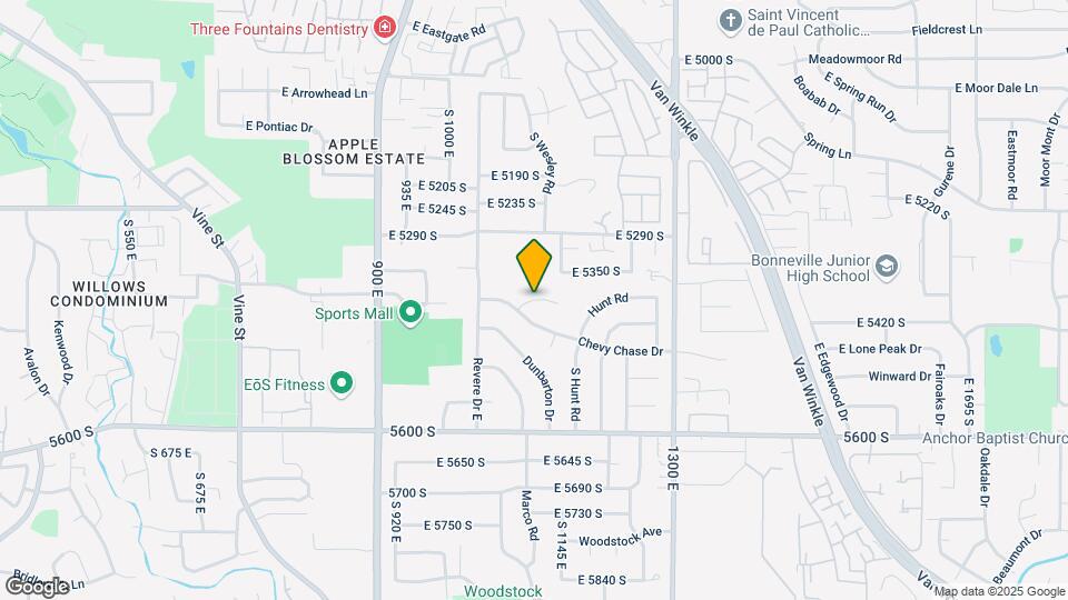 1099 Chevy Chase Cir Map and Location Details