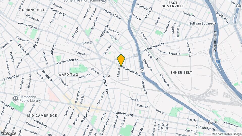 244 Somerville Ave Map and Location Details