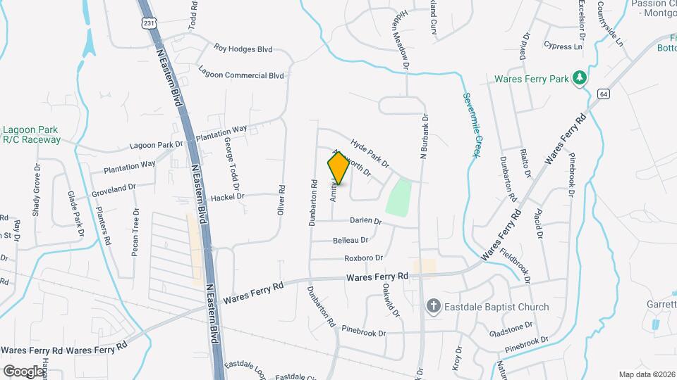 728 Amity Ln Map and Location Details