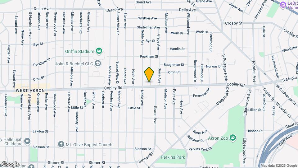 862 Copley Rd Map and Location Details