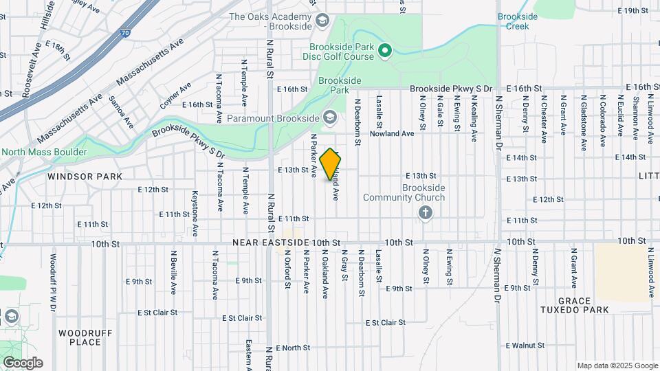 1214 N Oakland Ave Map and Location Details