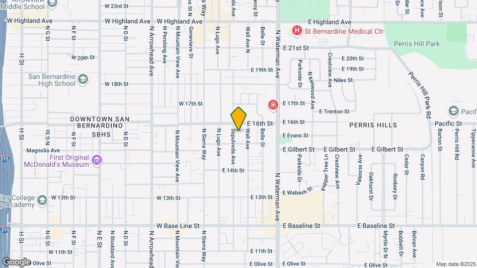 1555 Sepulveda Ave Map and Location Details