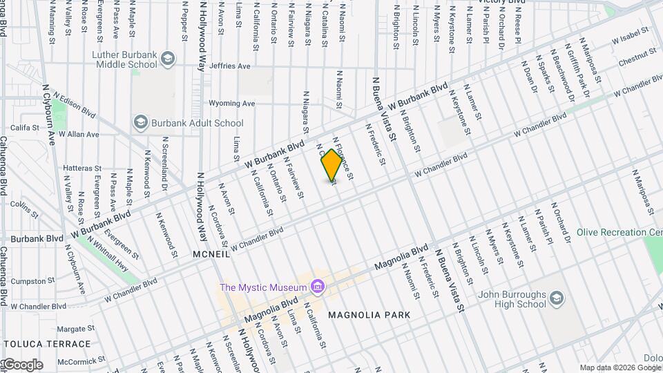 1123 N Catalina St Mapa y Detalles de la Ubicación