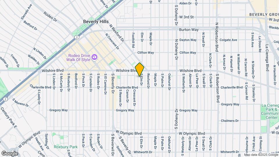 129 S Elm Dr Mapa y Detalles de la Ubicación