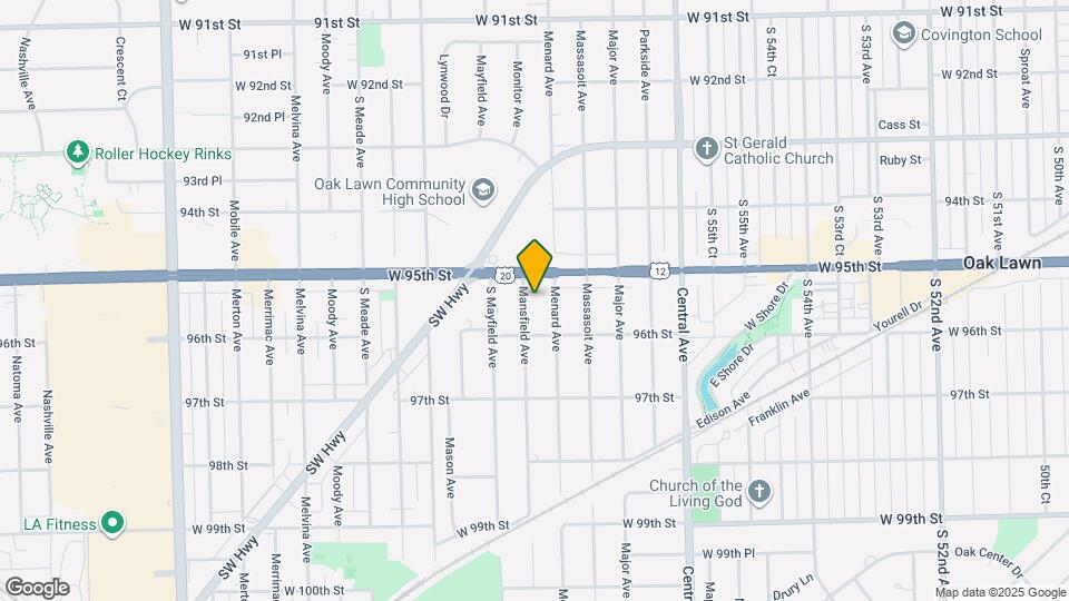 9517 Mansfield Ave Map and Location Details