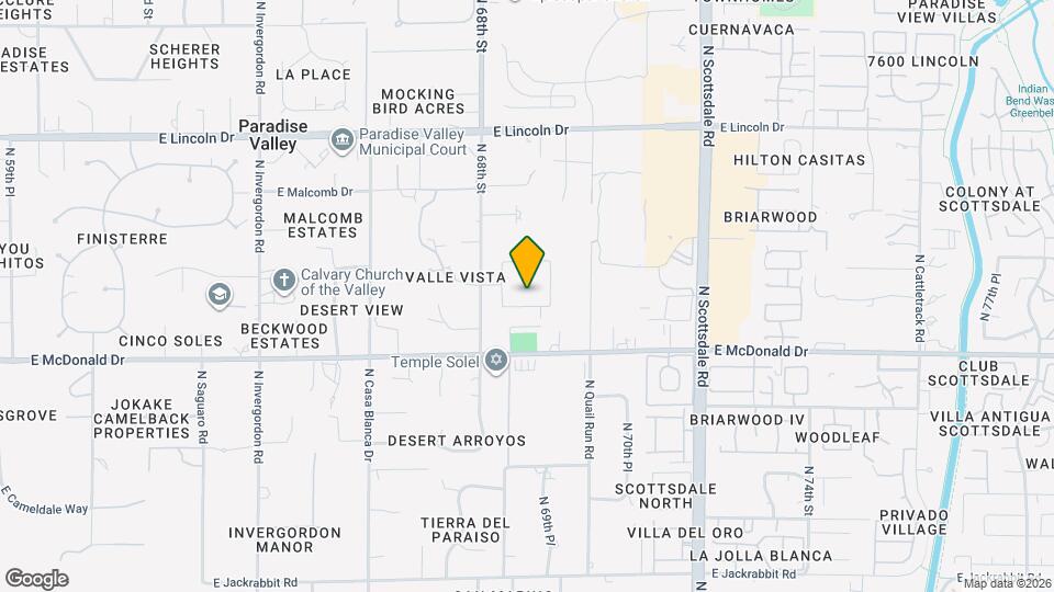 6823 E Valley Vista Ln Map and Location Details