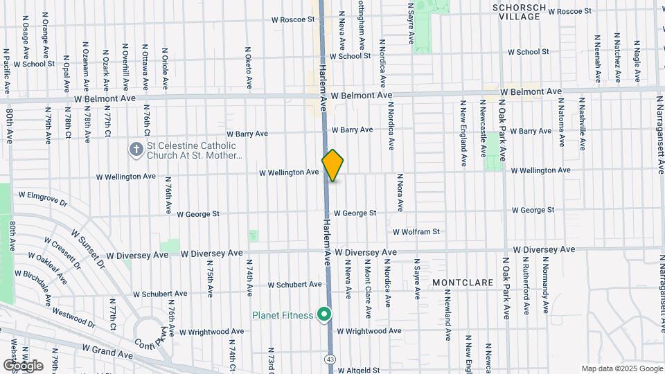 2919 N Harlem Ave Map and Location Details