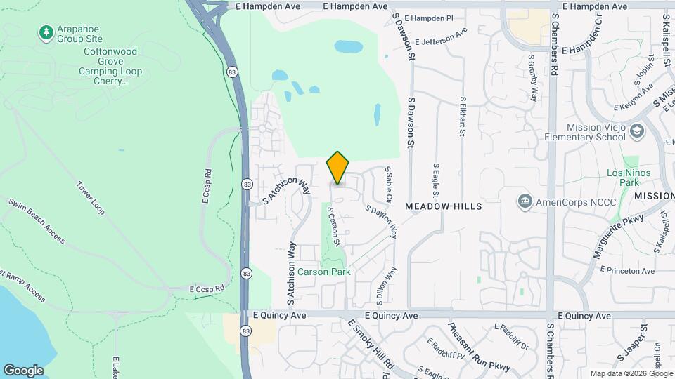 4024 S Carson St Map and Location Details