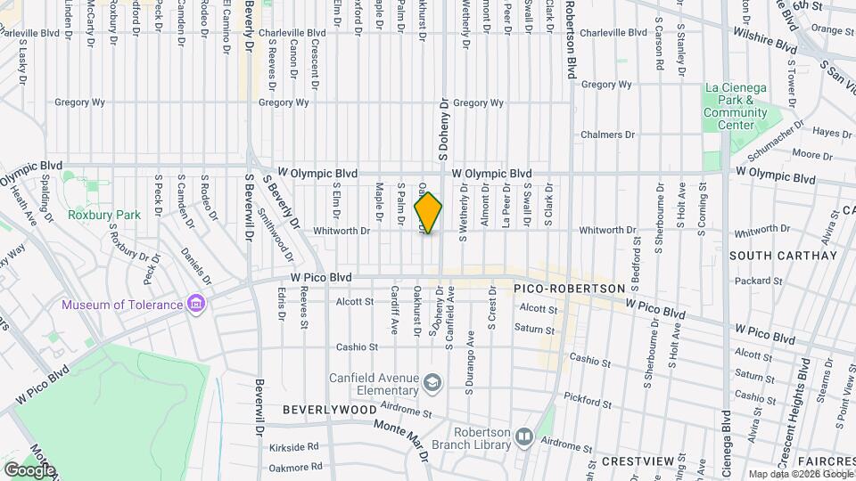 1110 S Oakhurst Dr Map and Location Details