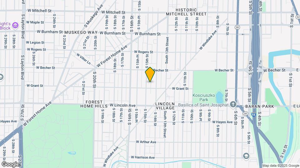 2164 S 15th St Map and Location Details