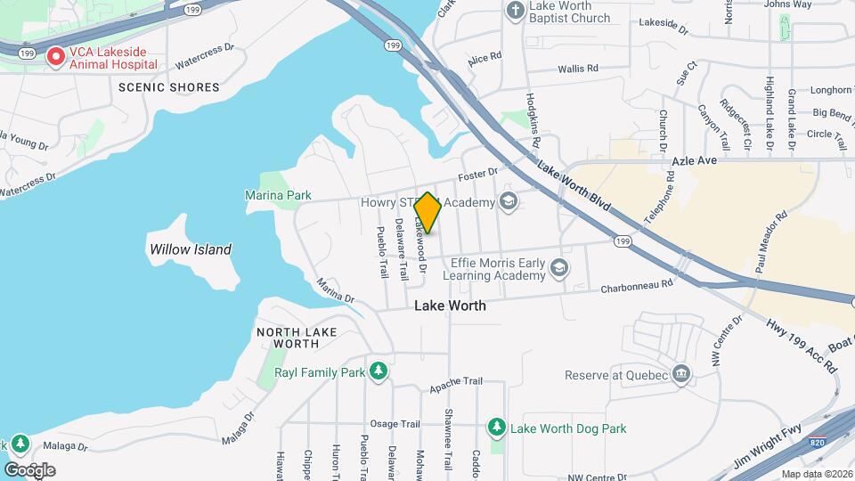 3912 Lakewood Dr Map and Location Details