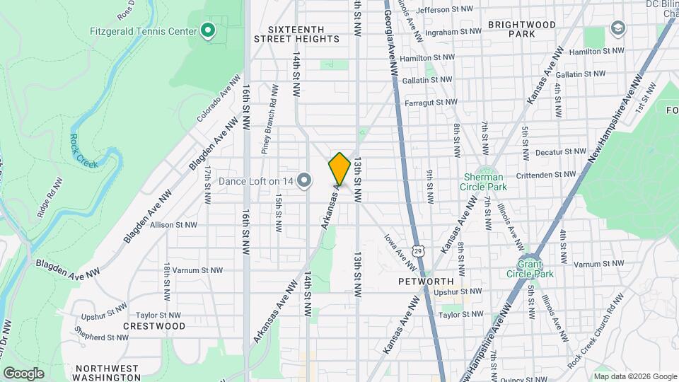 4617 Arkansas Ave NW Map and Location Details