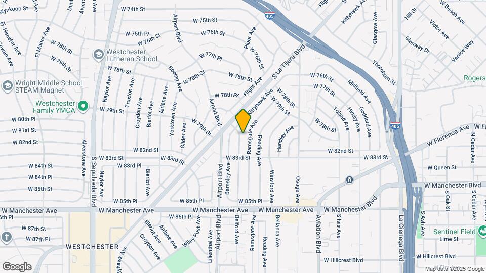 8122 Belford Ave Map and Location Details