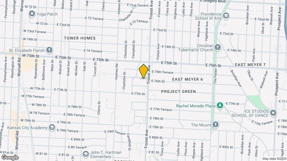 1021 E 76th St Mapa y Detalles de la Ubicación